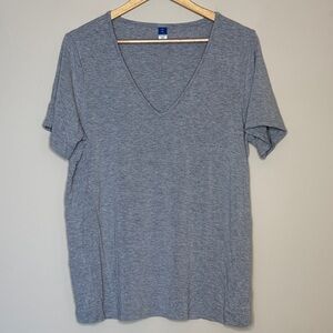 Old Navy Luxe Gray Tee L Tall